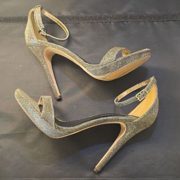 M BY MICHEAL ANTONIO SHIMMER GOLD WOMEN's HIGH HEEL - Picture 8 of 16